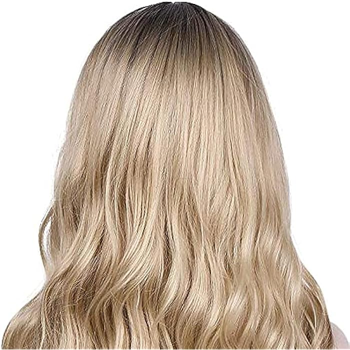 DILLARDS Wigs Blonde Wig With Dark Roots Natural Wavy Long Curly Synthetic Very Natural Looking - Image 2